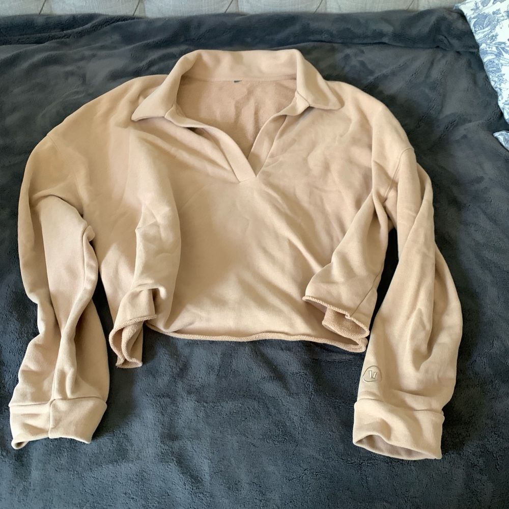 Women's Tan Long Sleeve Top